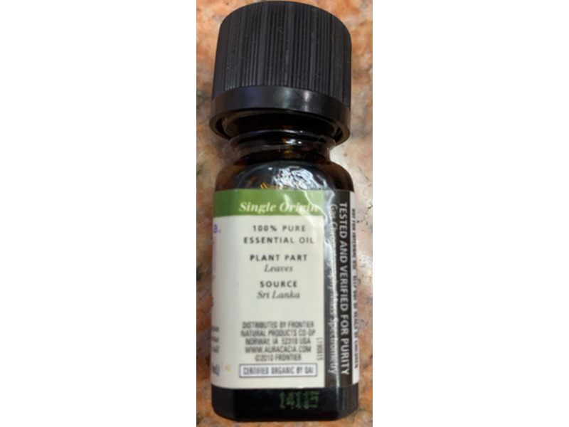 Aura Cacia Pure Essential Oil, Lemongrass, 0.25 fl oz/7.4 mL