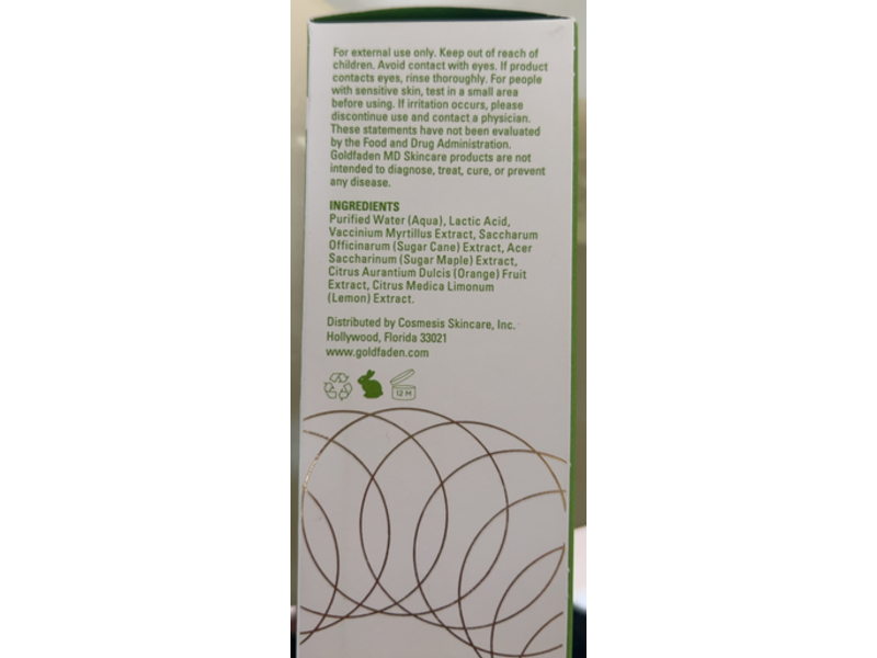 Goldfaden MD Fresh A Peel Multi Acid Resurfacing Peel, 1.7 fl oz/50 mL