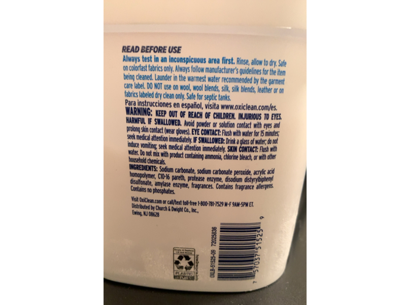 OxiClean White Revive Laundry Whitener & Stain Remover, 48 oz/1.36 k