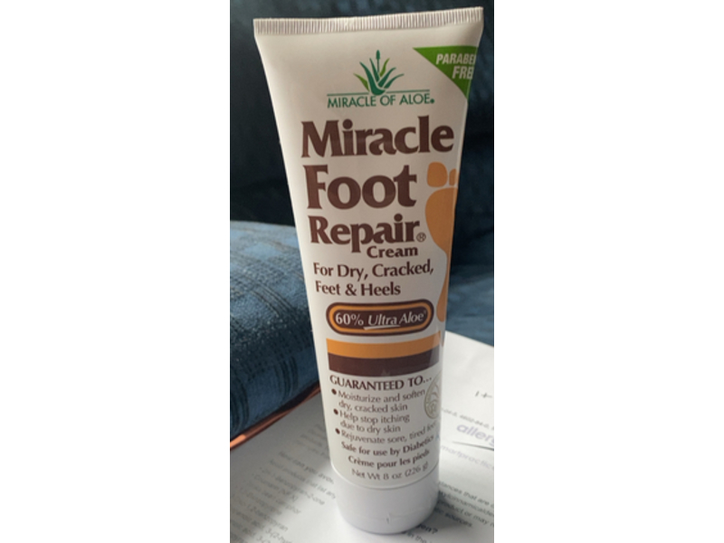 Miracle Of Aloe Foot Repair Cream, 8 fl oz/226 g