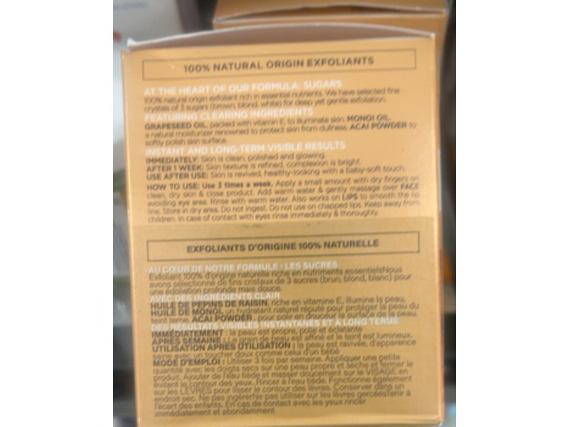 L'Oreal Paris Smooth Sugar Scrubs, Grapeseed Oil, 50 mL