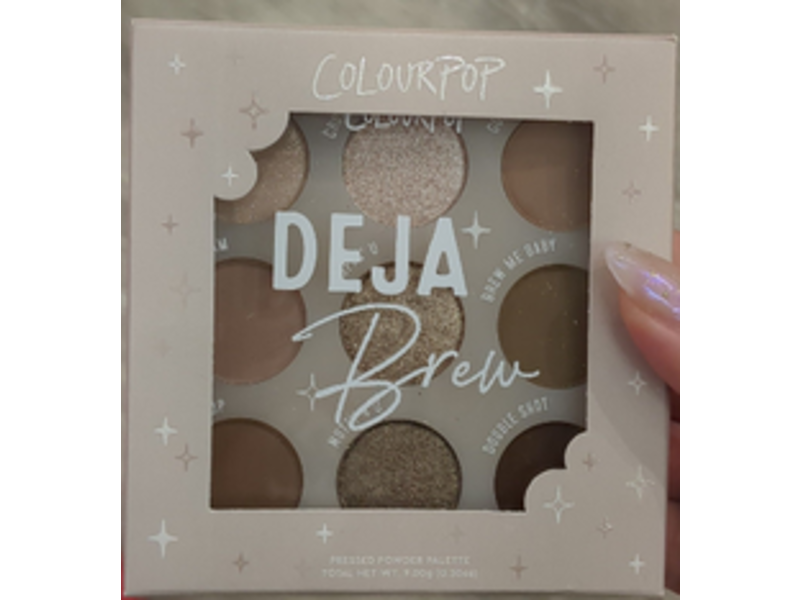 ColourPop Pressed Powder Eyeshadow Makeup Palette, Deja Brew, 0.3 oz