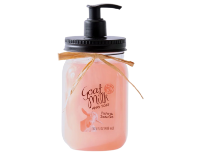 Goat Milk Hand Soap, Papaya Scent, 16.5 fl oz/488 mL