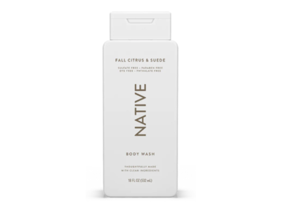 Native Body Wash, Fall Citrus & Suede, 18 fl oz/532 mL