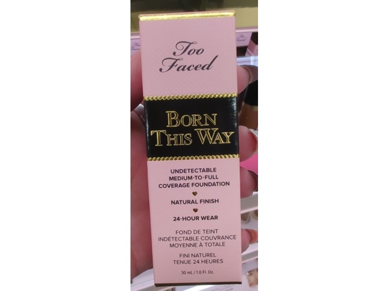 Too Faced Born This Way Liquid Foundation, Natural Beige, 1 fl oz/30 mL