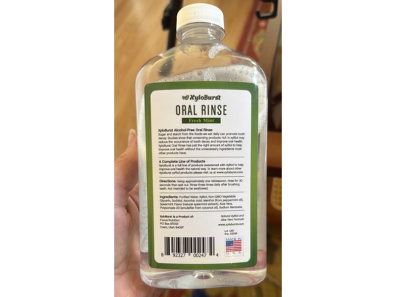 Xyloburst Oral Rinse, Fresh Mint, 16 fl oz/473 mL
