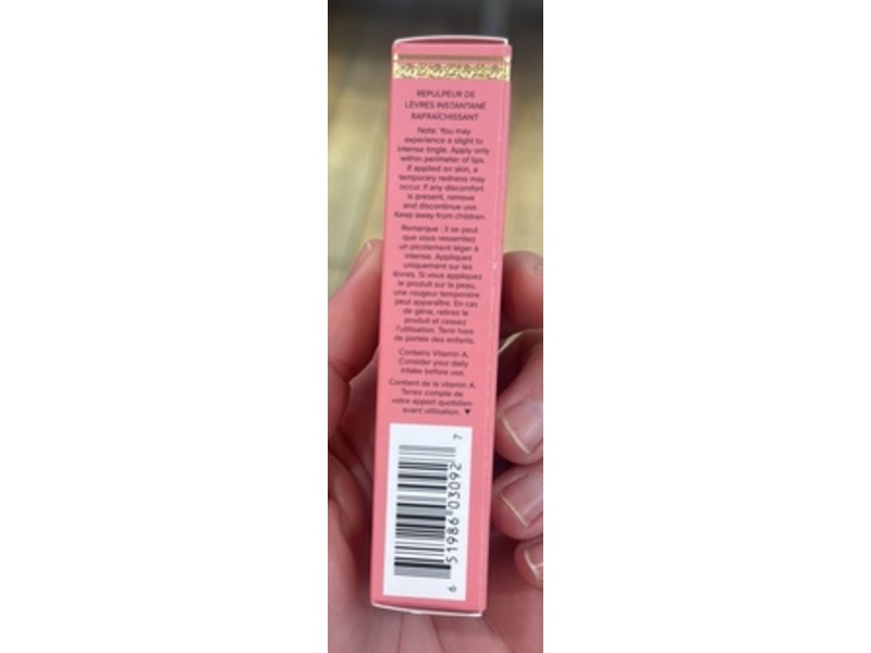 Too Faced Lip Injection Lip Gloss Cooling Instant Lip Plumper, Wifey For Lifey, 0.22 fl oz/6.5 mL
