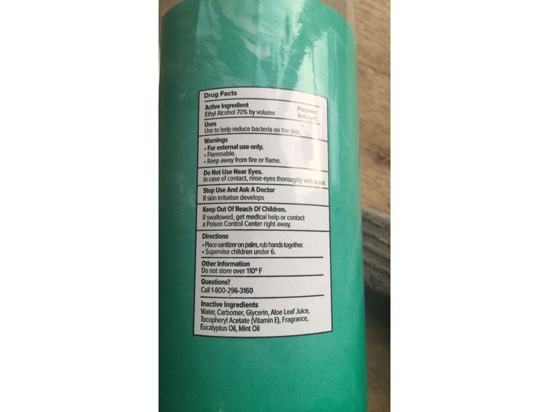 Moxe Hand Sanitizer, Eucalyptus & Mint, 32 fl oz/946 mL, Pack Of 4