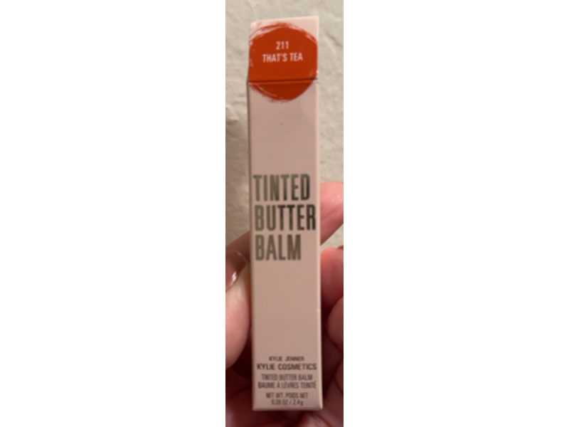 Kylie Cosmetics Tinted Butter Balm, 211 That's Tea, 0.08 oz/2.4 g