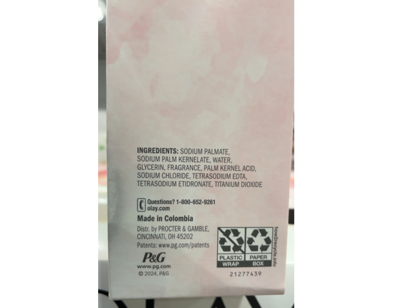 Olay Cleansing Bar Soap, Strawberry & Sweet Cream + Peach Sorbet & Mandarin, 3.75 oz/106 g, 16 Count