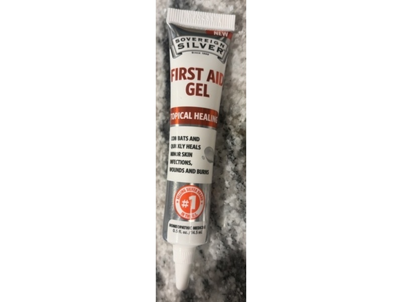 Sovereign Silver First Aid Gel, Topical Healing, 0.5 fl oz/14.5 mL