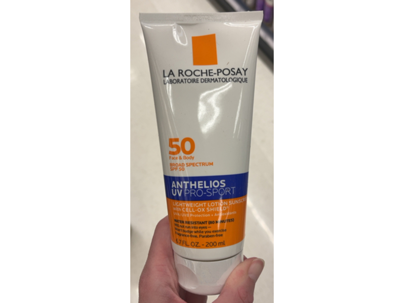 La Roche-Posay Anthelios UV Pro-Sport Lotion Sunscreen, SPF 50, 6.7 fl oz/200 mL
