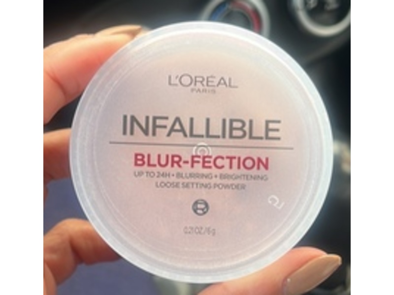 L'Oreal Paris Infallible Blur-Fection Loose Setting Powder, 15 Translucent Medium Deep, 0.21 oz/6 g