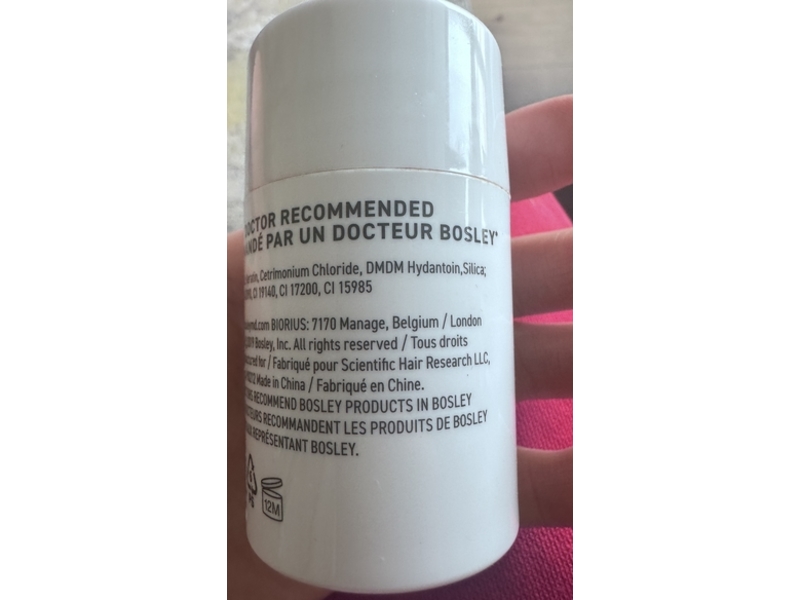 BosleyMD BOS Volume Hair Thickening Fibers, Light Brown, 0.42 oz/12 g