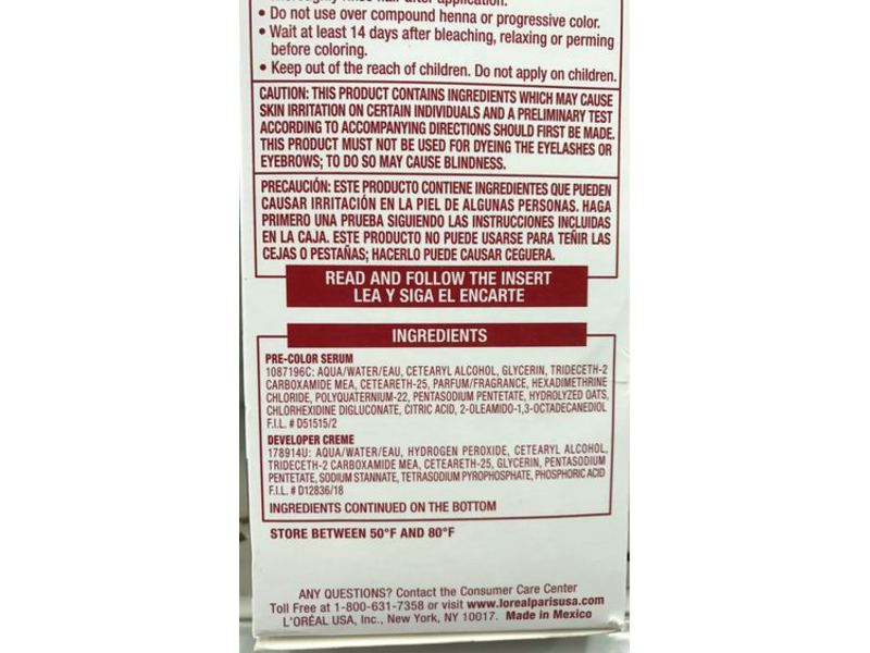 L'Oreal Excellence Creme Hair Color, 6G Light Golden Brown, 1 Application