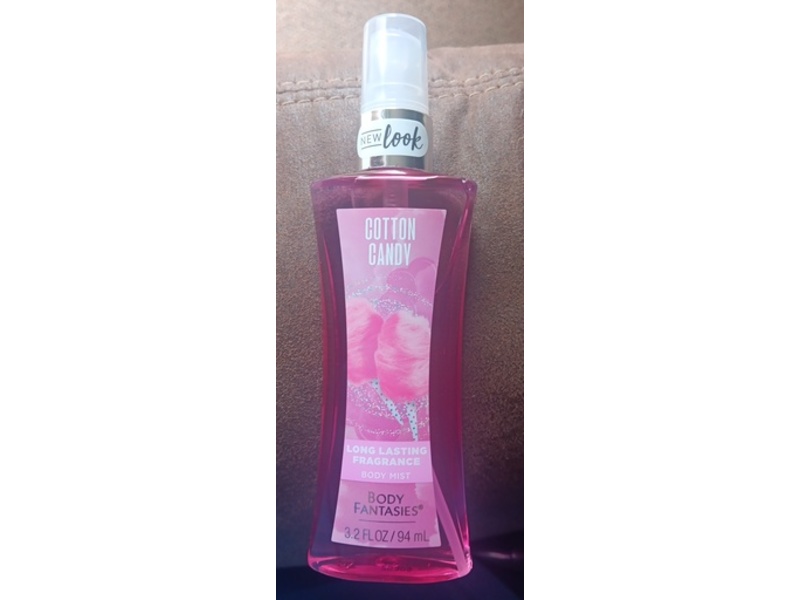 Body Fantasies Long Lasting Fragrance Body Mist, Cotton Candy, 3.2 fl oz/94 mL