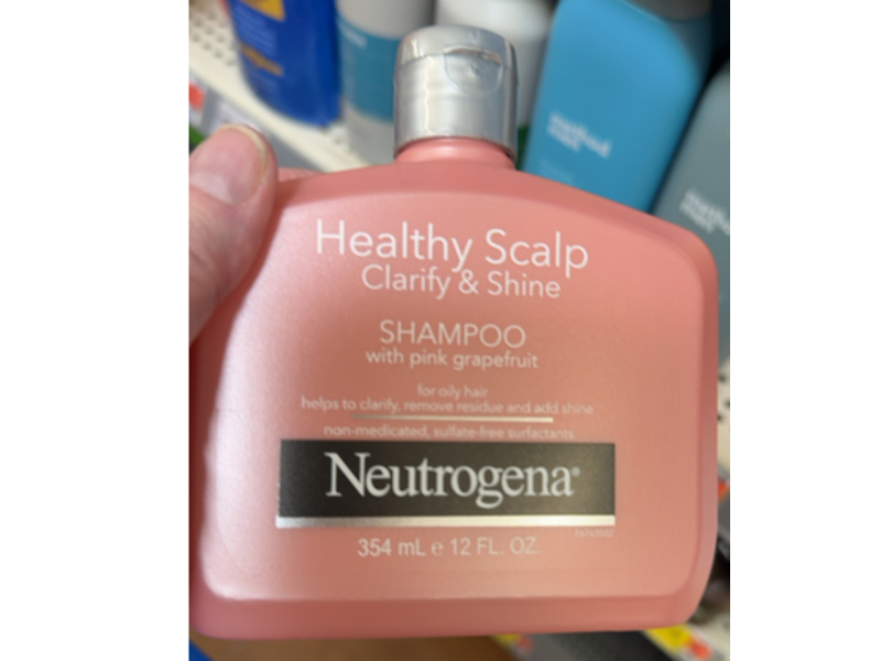Neutrogena Healthy Scalp Clarify & Shine Shampoo, Pink Grapefruit, 12 oz/354 mL