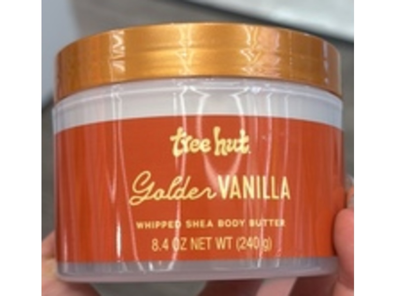 Tree Hut Whipped Shea Body Butter, Golden Vanilla, 8.4 oz/240 g