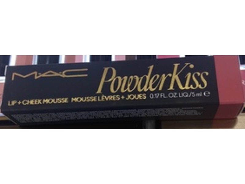 M.A.C. Cosmetics Powder Kiss Lip + Cheek Mousse, 990 More the Mehr-Ier, 0.17 fl oz/5 mL