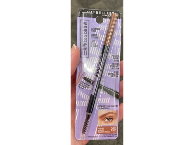 Maybelline New York Express Brow Ultra Slim Eyebrow Pencil, Auburn 256, 0.003 oz/90 mg