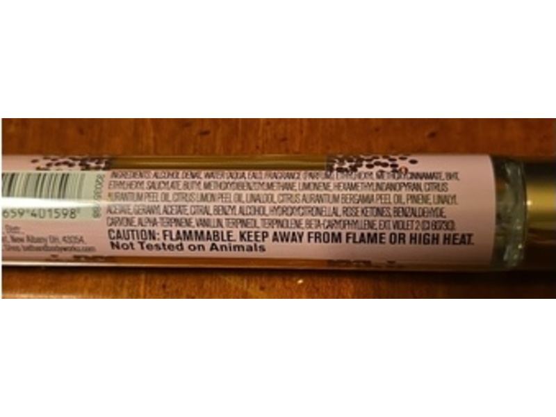 Bath & Body Works Perfume Spray, Champagne Toast, 0.23 fl oz/7 mL