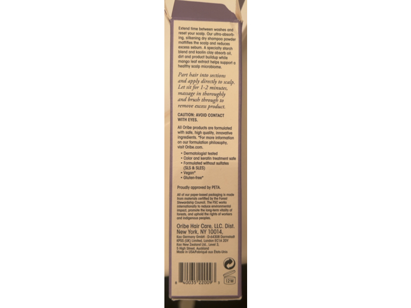 Oribe Serene Scalp Oil Control Dry Shampoo Powder, 1.6 oz/45 g