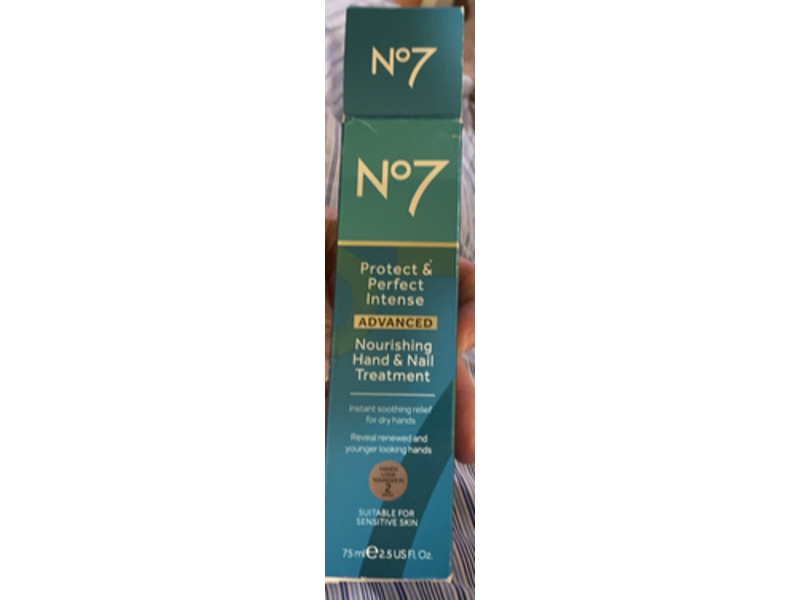 No7 Protect & Perfect Intense Advanced Nourishing Hand and Nail Treatment, 2.5 fl oz/75 mL