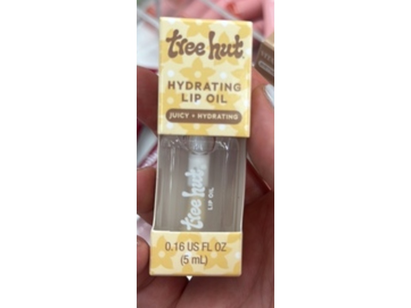 Tree Hut Hydrating Lip Oil, Vanilla Juicy + Hydrating, 0.16 fl oz/5 mL