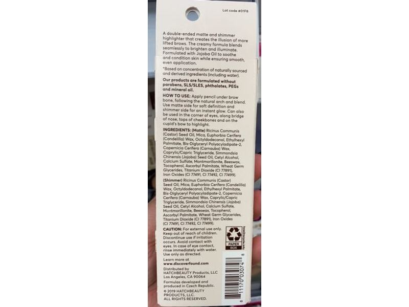 Found Brown Highlighter Duo, 0.105 oz/2.98 g