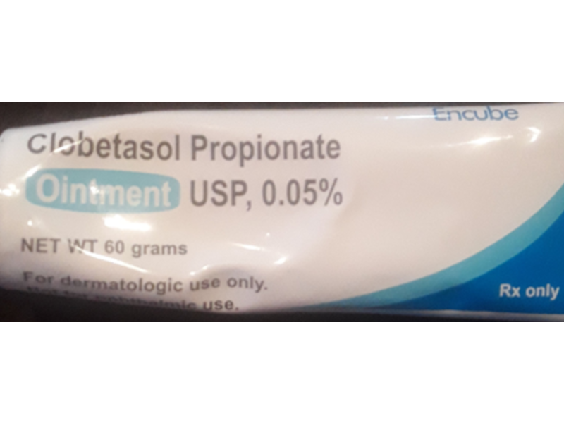Clobetasol Propionate Ointment, 0.05%, 60 g, Encube (Rx)