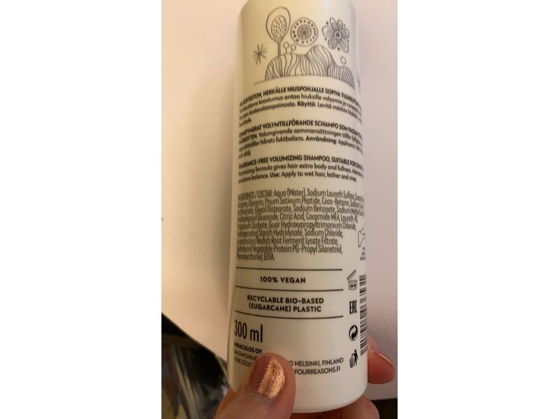 No Nothing Sensitive Volume Shampoo, 10.1 fl oz/300 mL