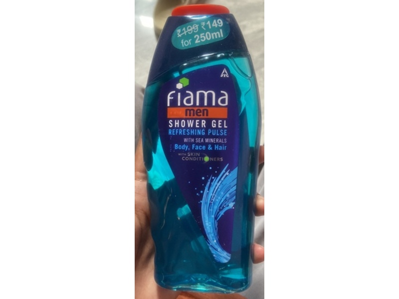 Fiama Men Shower Gel, Refreshing Pulse, 250 mL