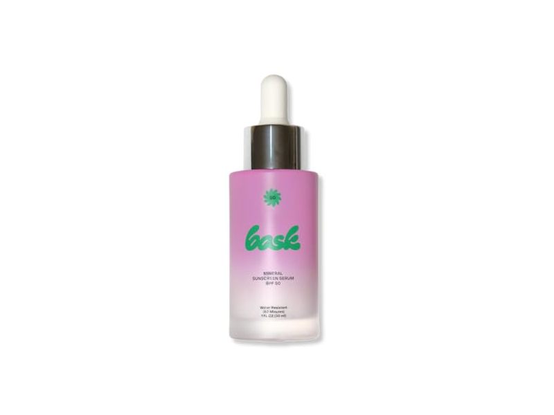 Bask Mineral Sunscreen Facial Serum, SPF 50, 1 fl oz/30 mL