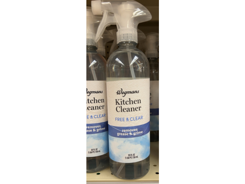 Wegmans Kitchen Cleaner, Free & Clear, 25 fl oz/739 mL