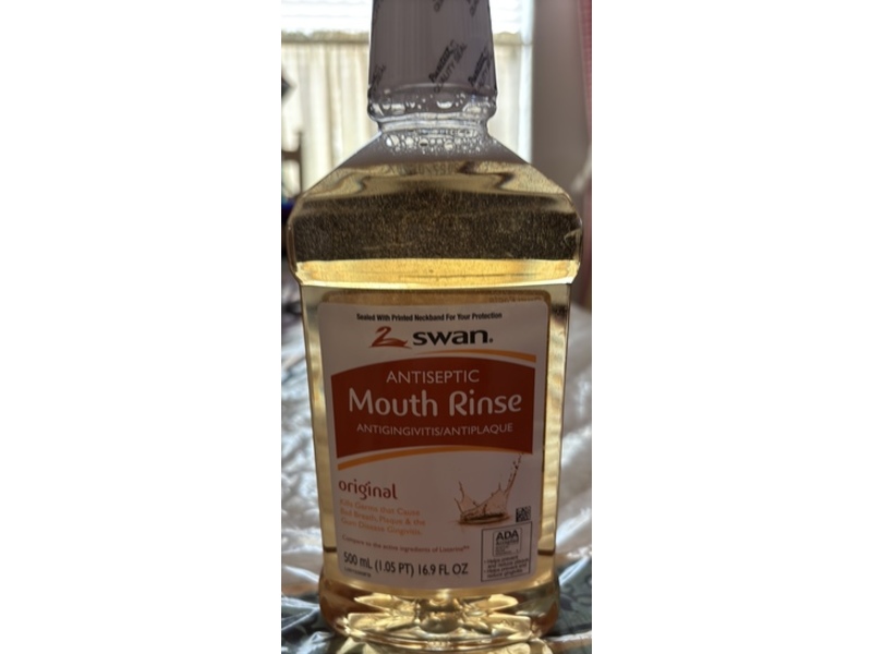 Swan Antiseptic Mouth Rinse, Original, 16.9 fl oz/500 mL, Pack Of 2