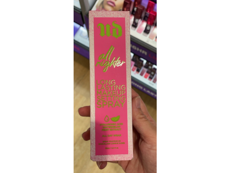 Urban Decay All Nighter Long Lasting Makeup Setting Spray, Hyaluronic Acid+Watermelon Fruit Extract 4.0 fl oz/118 mL