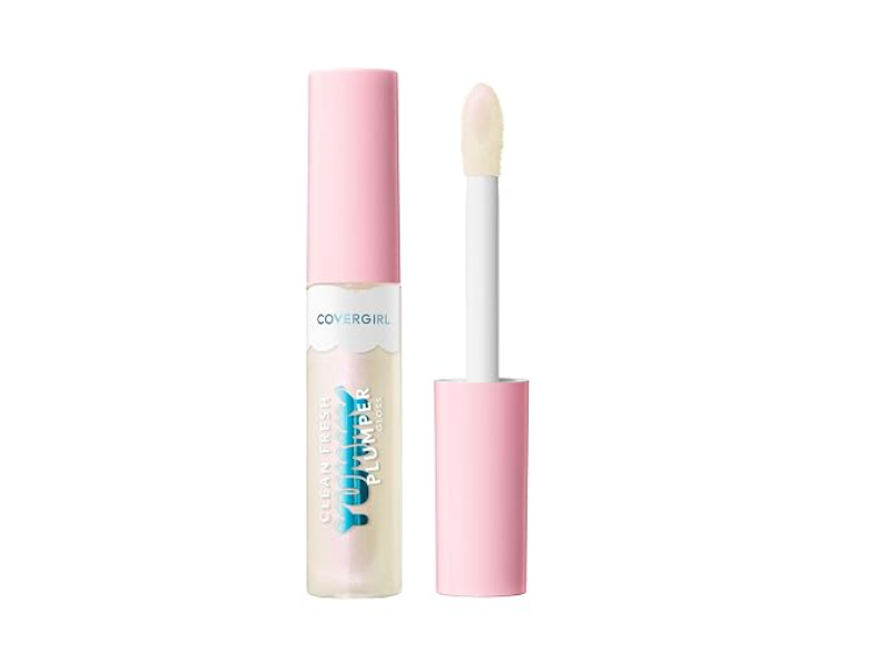 CoverGirl Clean Fresh Yummy Plumper Lip Gloss, 780 Freeze The Day, 0.33 fl oz/10 mL