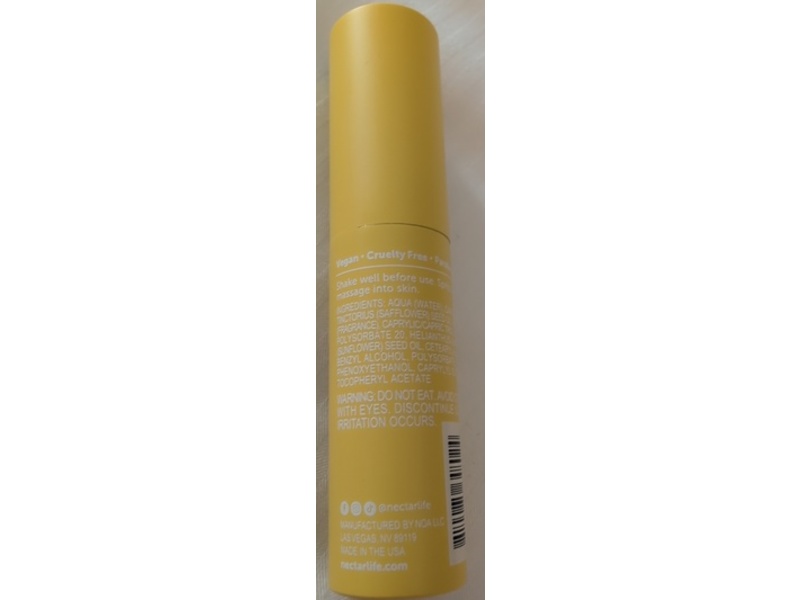 Nectar Life Hand Spray Lotion, Vanilla Musk, 0.3 fl oz/10 mL