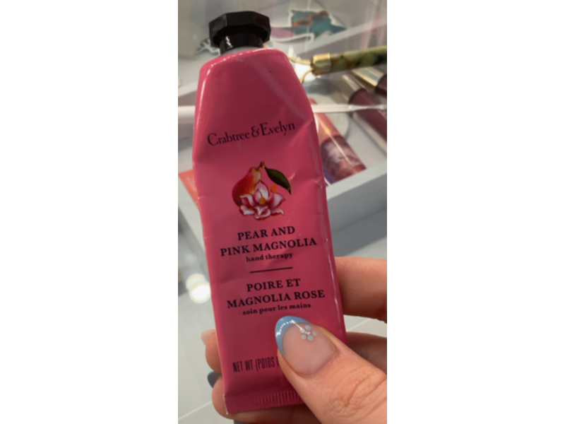 Crabtree & Evelyn Hand Therapy, Pear & Pink Magnolia, 0.9 oz/25 g, Pack Of 4