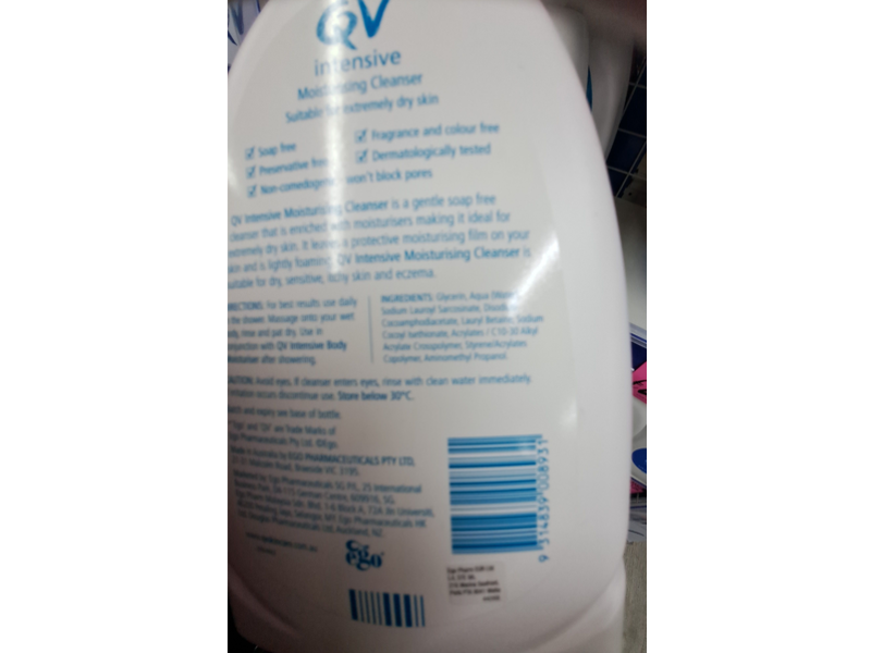 QV Intensive Moisturising Cleanser, 1 kg