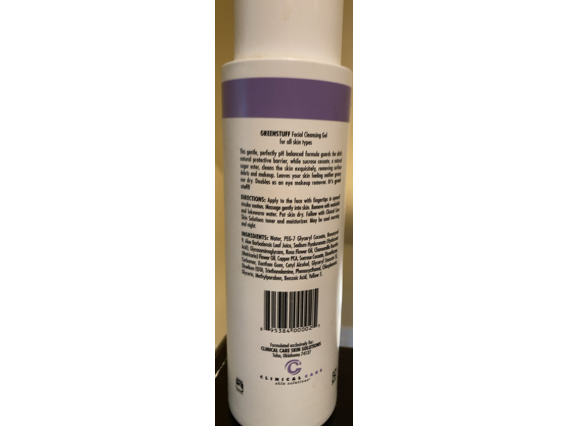 Clinical Care Skin Solutions The Green Stuff Facial Cleansing Gel, 16 oz/486 mL