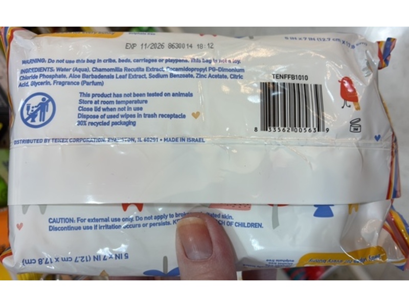 Tidy Tushies Baby Wipes, Aloe Vera & Chamomile, 80 Count