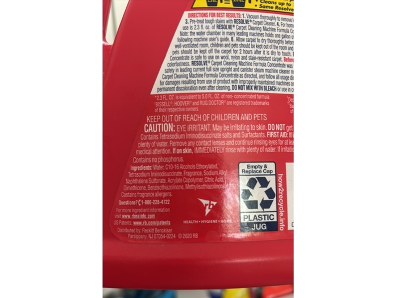 Resolve Pet Expert Carpet Cleaner Machine Formula, 48 fl oz/1.42 L