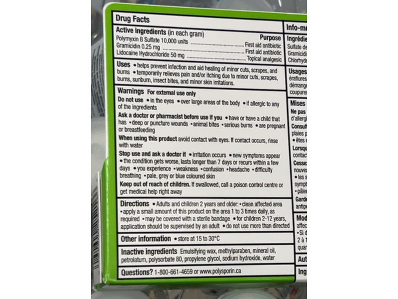 Polysporin Infection Protection + Soothing Pain Relief, 30 g