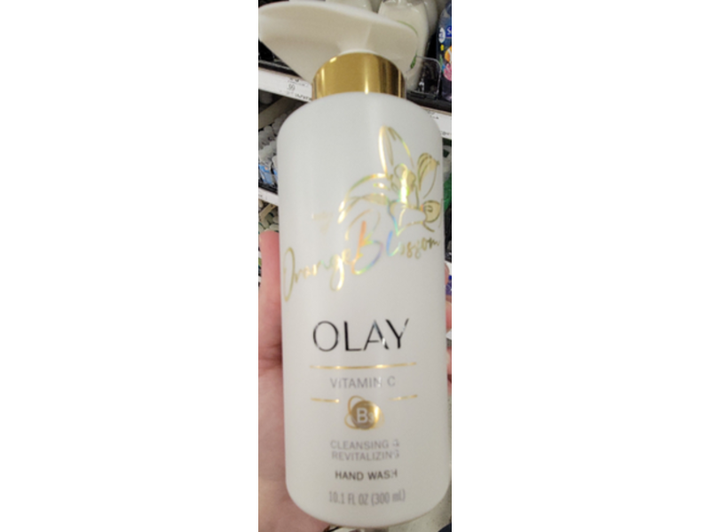 Olay Cleansing & Revitalizing Hand Wash, Orange Blossom, Vitamin C, 10.1 fl oz/300 mL