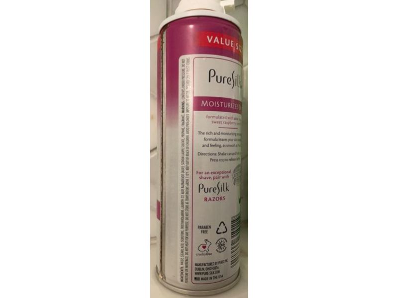 Pure Silk Shave Cream, Raspberry Mist, 10.88 oz