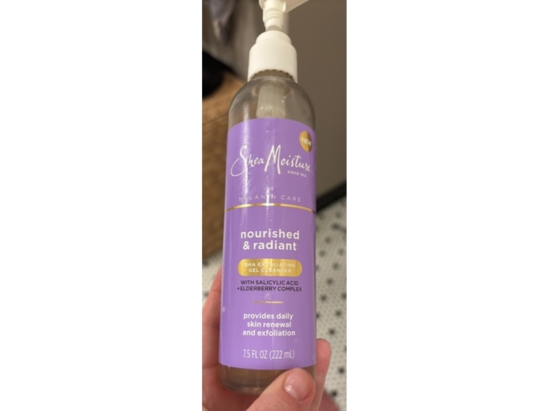 Shea Moistutre Nourished & Radiant BHA Exfoliating Gel Cleanser, 7.5 fl oz/222 mL