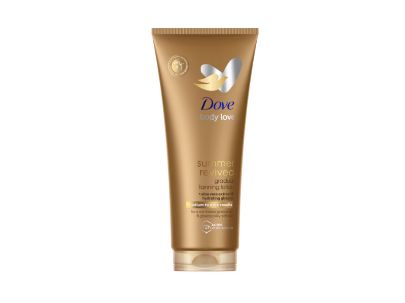 Dove Summer Revived Gradual Tanning Lotion, Medium To Dark, 200 mL