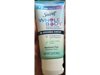 Secret Whole Body Deodorant Invisible Cream, Light + Fresh Scent, 3 oz/85 g - thumbnail 2