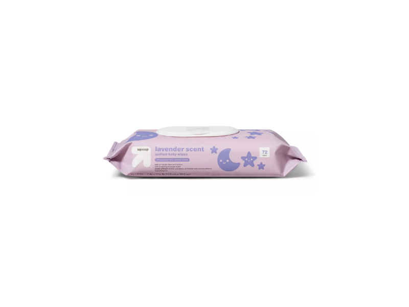 up&up Quilted Baby Wipes, Lavender Scent, 72 Ct